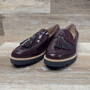 Franco Sarto Carney Burgundy Tassel Loafer Women's Size 11